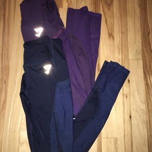 Gymshark leggings with pockets and mesh